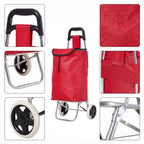 Portable 2-Wheel Shopping Trolley