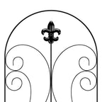 10-Panel Metal Arched Garden Fence Yard Borders Decor Set
