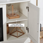 Insert Electric Fireplace TV Stand with Timer and Remote