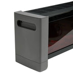 1000W/2000W Convection Baseboard Heater with Flame Effect & Timer