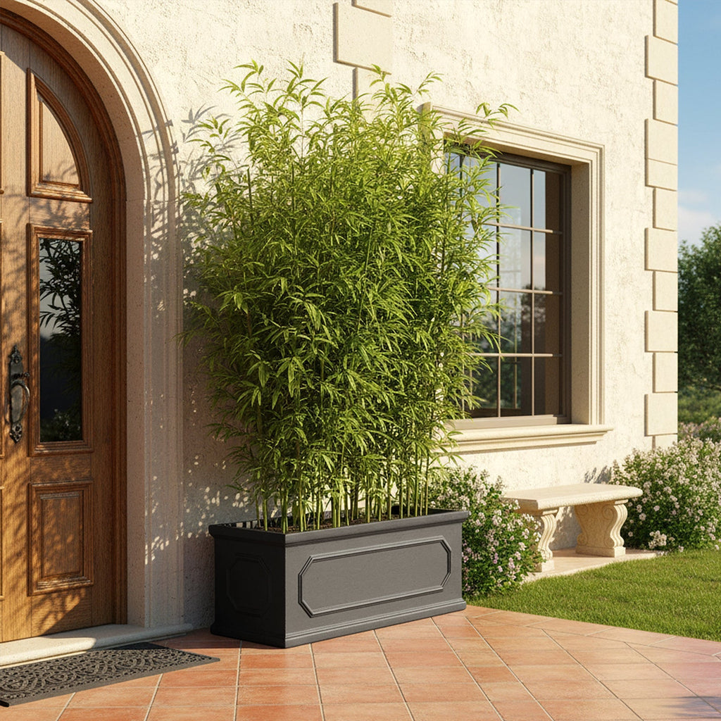 70cm Black Cement Flower Pot