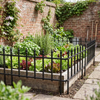 5-Pack Decorative Metal Garden Fence Panels