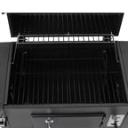 Outdoor Charcoal Grill with Side Tables