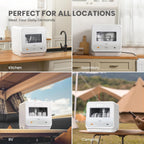 5L Countertop Dishwasher with 6 Wash Programs