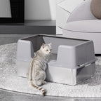 Semi-Closed Anti-Splash Cat Litter Box Pet Toilet