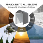3 x 5 ft Portable Garden Storage Shelter with Roll-Up Door
