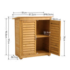 Outdoor Solid Wood Storage Cabinet