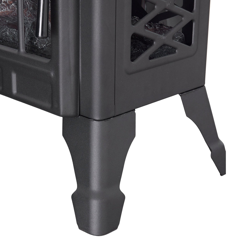 Freestanding Electric Fireplace Heater with Remote Control