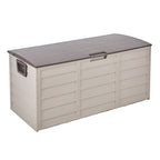 290L Outdoor Storage Deck Box with Wheels