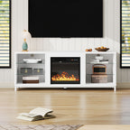 Freestanding TV Stand Entertainment Center with 18 Fireplace