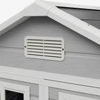 6 x 4 ft Plastic Garden Shed with Apex Roof & Lockable Double Doors