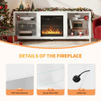 Freestanding TV Stand Entertainment Center with 18 Fireplace