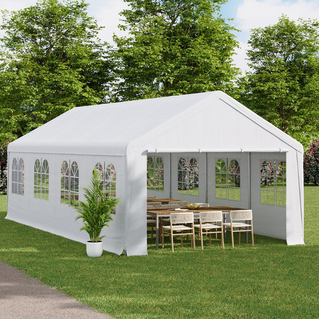 Garden Party Tent with Removable Sidewalls and Doors