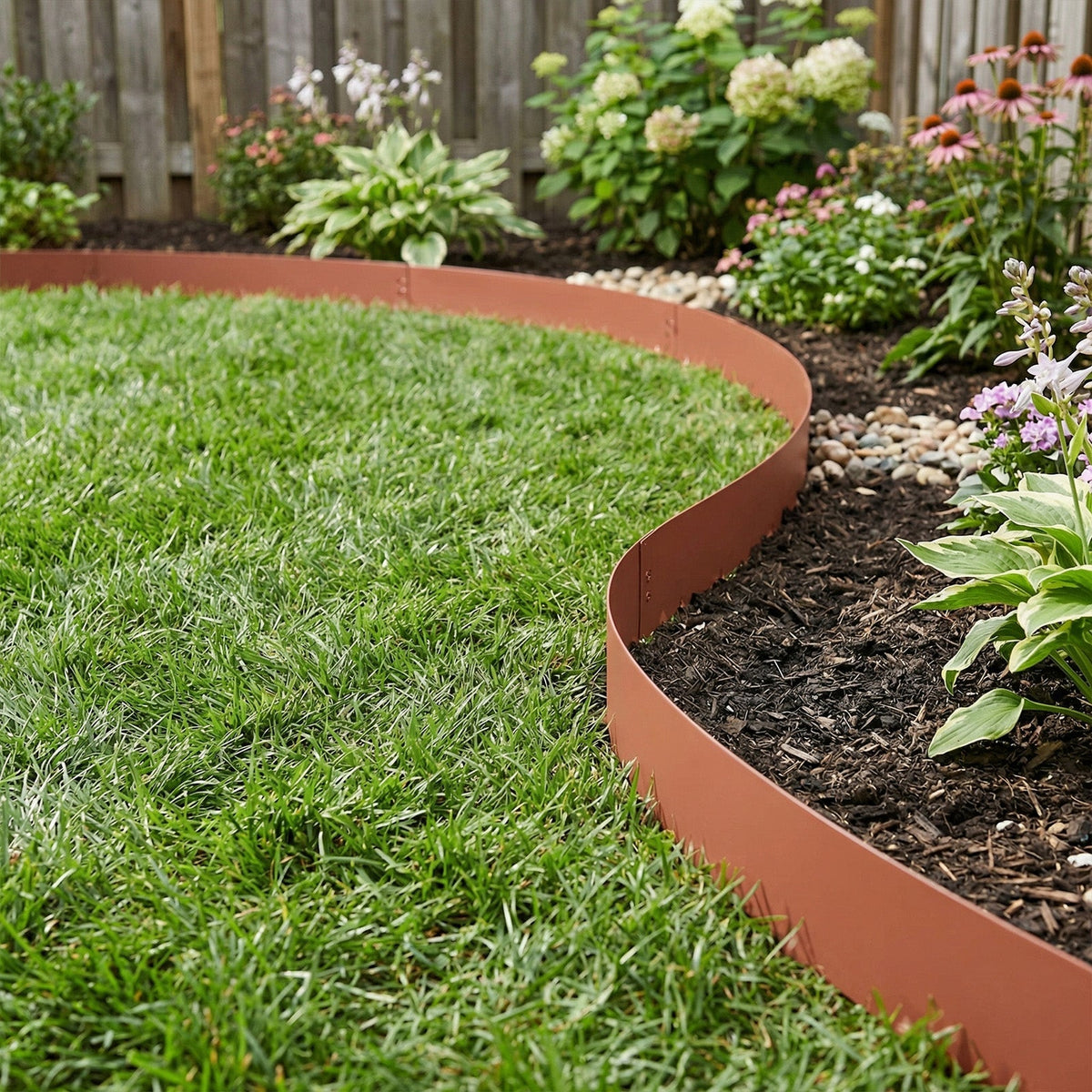 6 Pcs Metal Garden Edging Borders