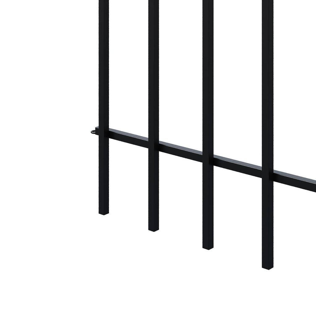 5-Panel Decorative Metal Garden Fence Set