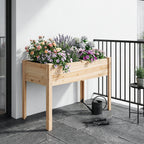 Elevated Rectangular Raised Garden Bed with Drainage Holes