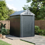 Garden Storage Shelter with Waterproof PE Cover & Metal Frame