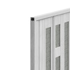 Irregular Frosted Window PVC Folding Door