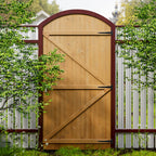 Semi Braced Arch Top Wooden Garden Gate