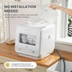 5L Countertop Dishwasher with 6 Wash Programs