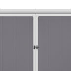 5x2ft Grey Aluminum Alloy Garden Bin Storage Shed