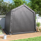 8 x 8 ft Garden Storage Shelter with Galvanised Steel Frame