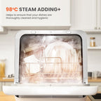 5L Countertop Dishwasher with 6 Wash Programs