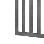2.5 x 4 ft Outdoor Cross Top Wooden Garden Gate Pedestrian Fence Yard Door
