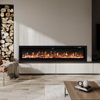 1800W Electric Fireplace with Wifi & Remote Control