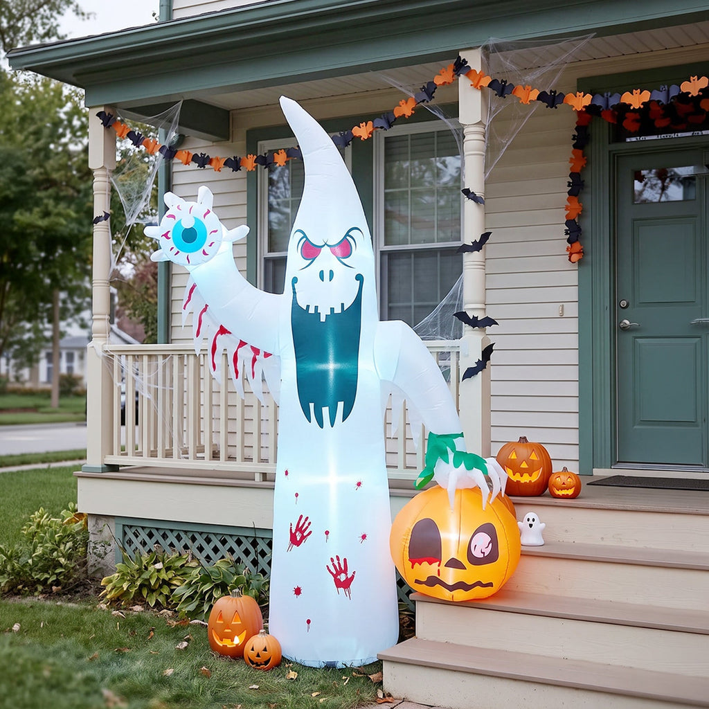 8FT Blow-Up Halloween Inflatable Decoration with Built-in LED Lights