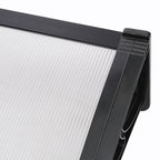 Black Outdoor Curved Shielded Rain Shelter