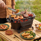 Cast Iron Charcoal Grill with Handle