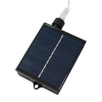 Solar-Powered LED Icicle String Lights with Remote Control