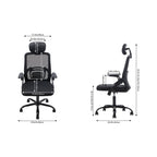 Ergonomic Mesh Office Chair with Adjustable Headrest & 15° Tilt Recline