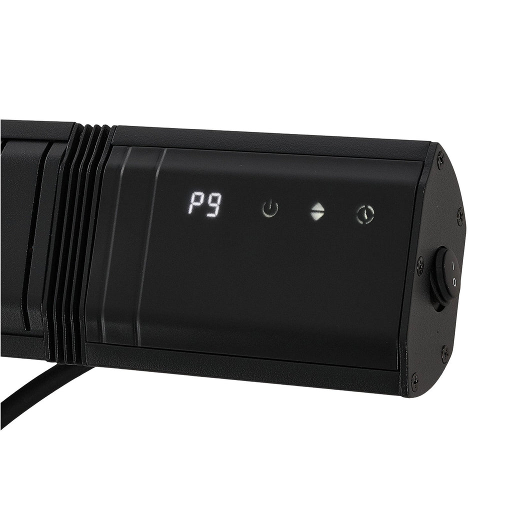 2000W Wall-Mounted Infrared Patio Heater with 9 Temperature Settings & 24H Timer