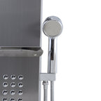Wall Mount Stainless Steel Shower Panel Tower System with Shelf