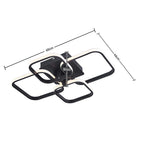 Contemporary LED Energy-efficient Semi Flush Ceiling Light
