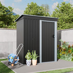 5 x 3 ft Metal Garden Storage Shed with Pent Roof