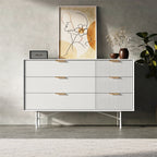 6-Tier Bedroom Striped Storage Cabinet,