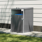 Metal Outdoor Garbage Bin Shed For 1 Trash Bin
