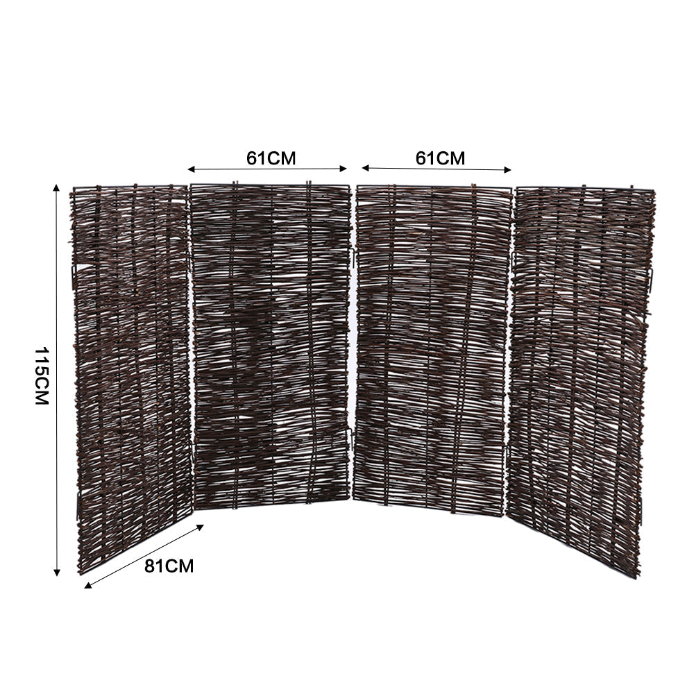 Trash Can Fence Wicker Privacy Fence