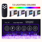 Recessed Electric Fireplace TV Stand with Remote Control