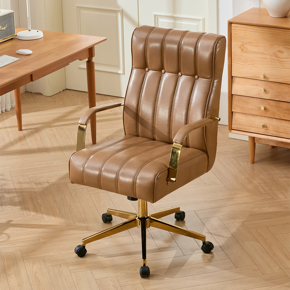 PU Leather Office Chair with Castors