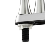 Double Handle Bathroom Sink Faucet with Drainer