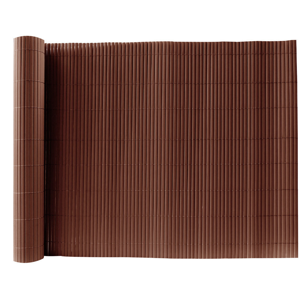 Brown Privacy Fence PVC Bamboo Outdoor Garden Balcony Screen
