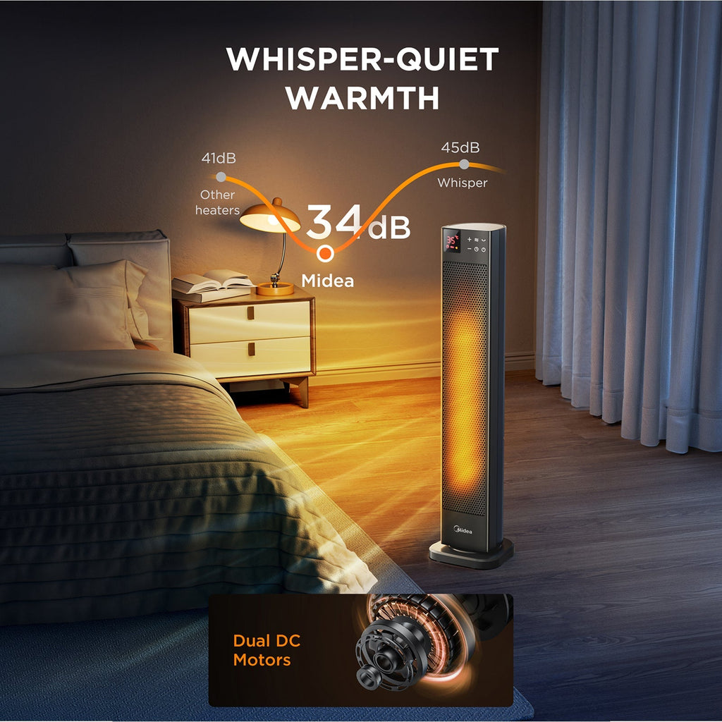 2000W Electric PTC Tower Heater with Remote Control