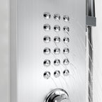 Wall Mount Stainless Steel Shower Panel Tower System with Shelf