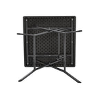 Square Rattan Folding Outdoor Bistro Table
