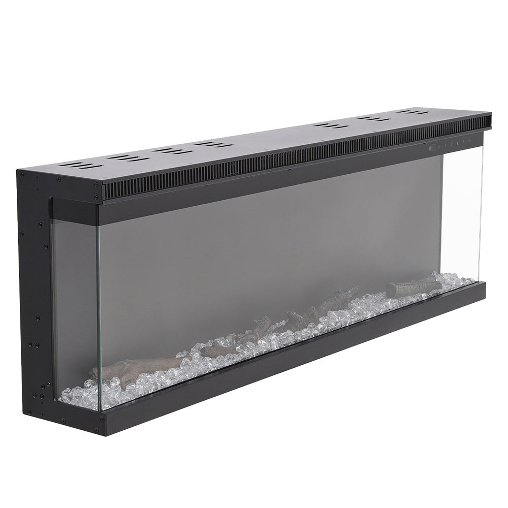 50inch Recessed and Freestanding Electric Fireplace with Remote Control