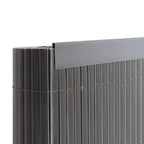 Garden Fence PVC Privacy Screen Panel Slat Strips Fixing Clip 1M
